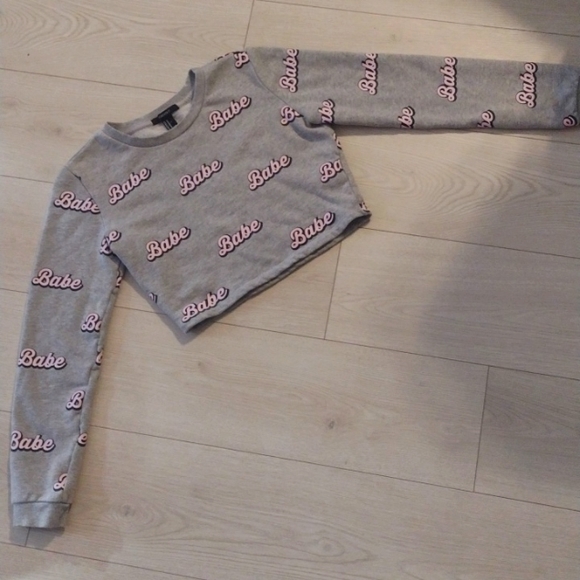 SET!! BARBIE Crop SWEATSHIRT & SHINY Satin Like Wide Leg RUBBER DUCKY Pants! - Picture 7 of 8